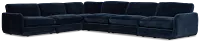 Jules Dark Blue Velvet 6-piece Modular Sectional