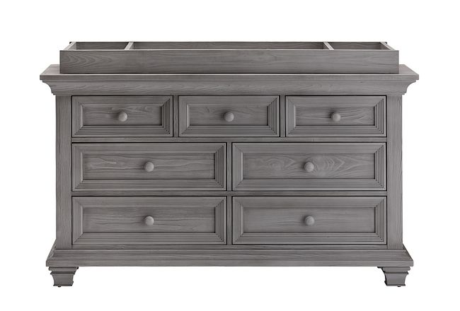 Westport Light Gray Dresser With Changing Top