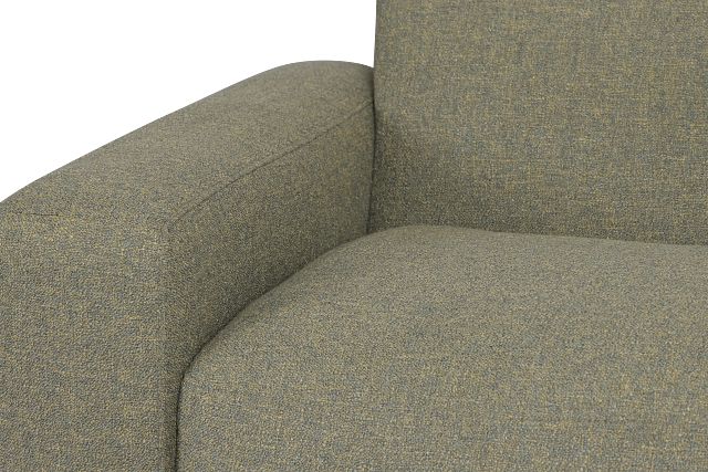 Baylor Green Fabric Left Chair