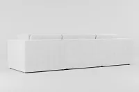 Destin Revenue White Fabric 4-piece Modular Sectional