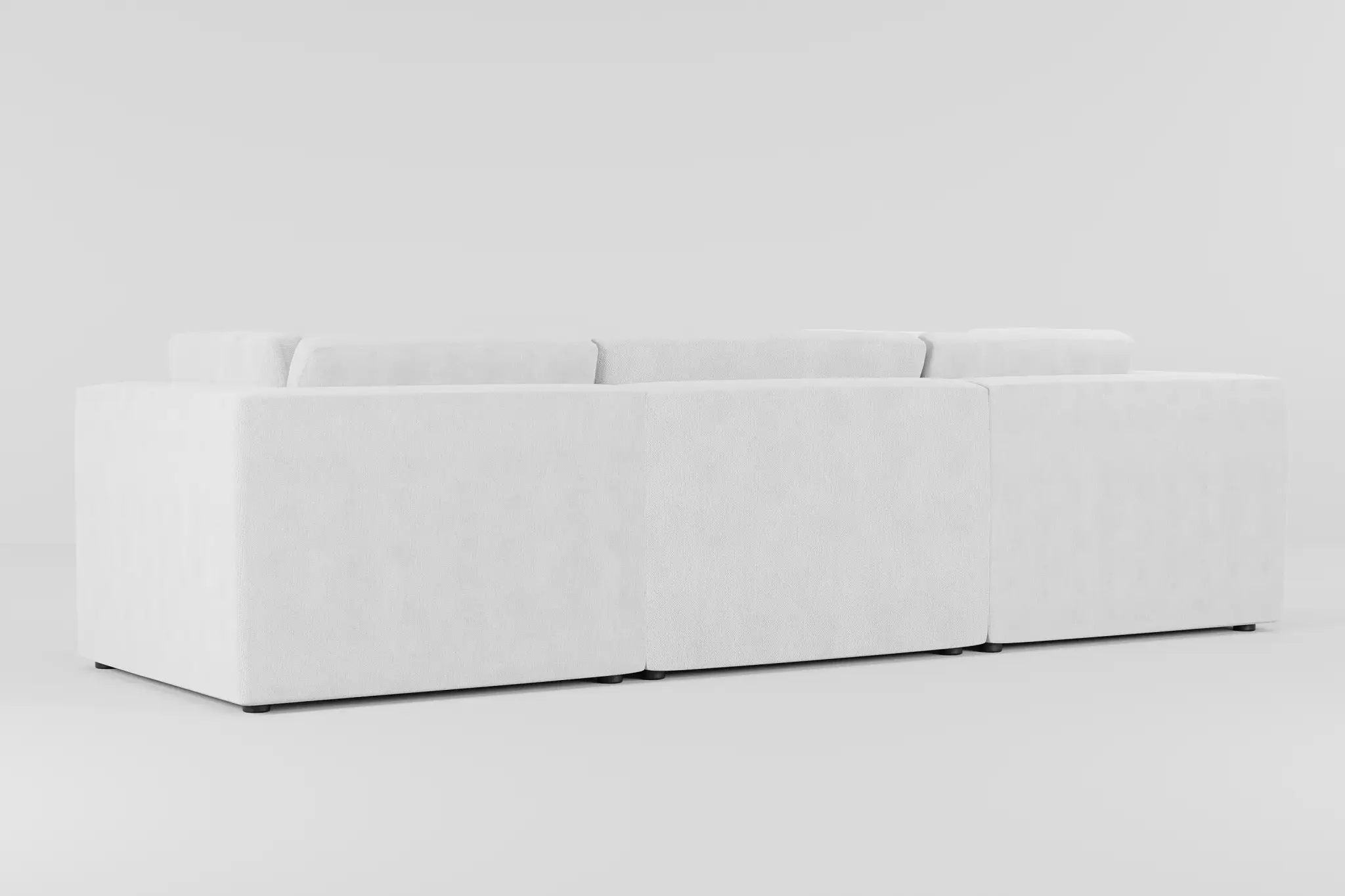 Destin Revenue White Fabric 4-piece Modular Sectional Destin Revenue White Fabric 4-piece Modular Sectional