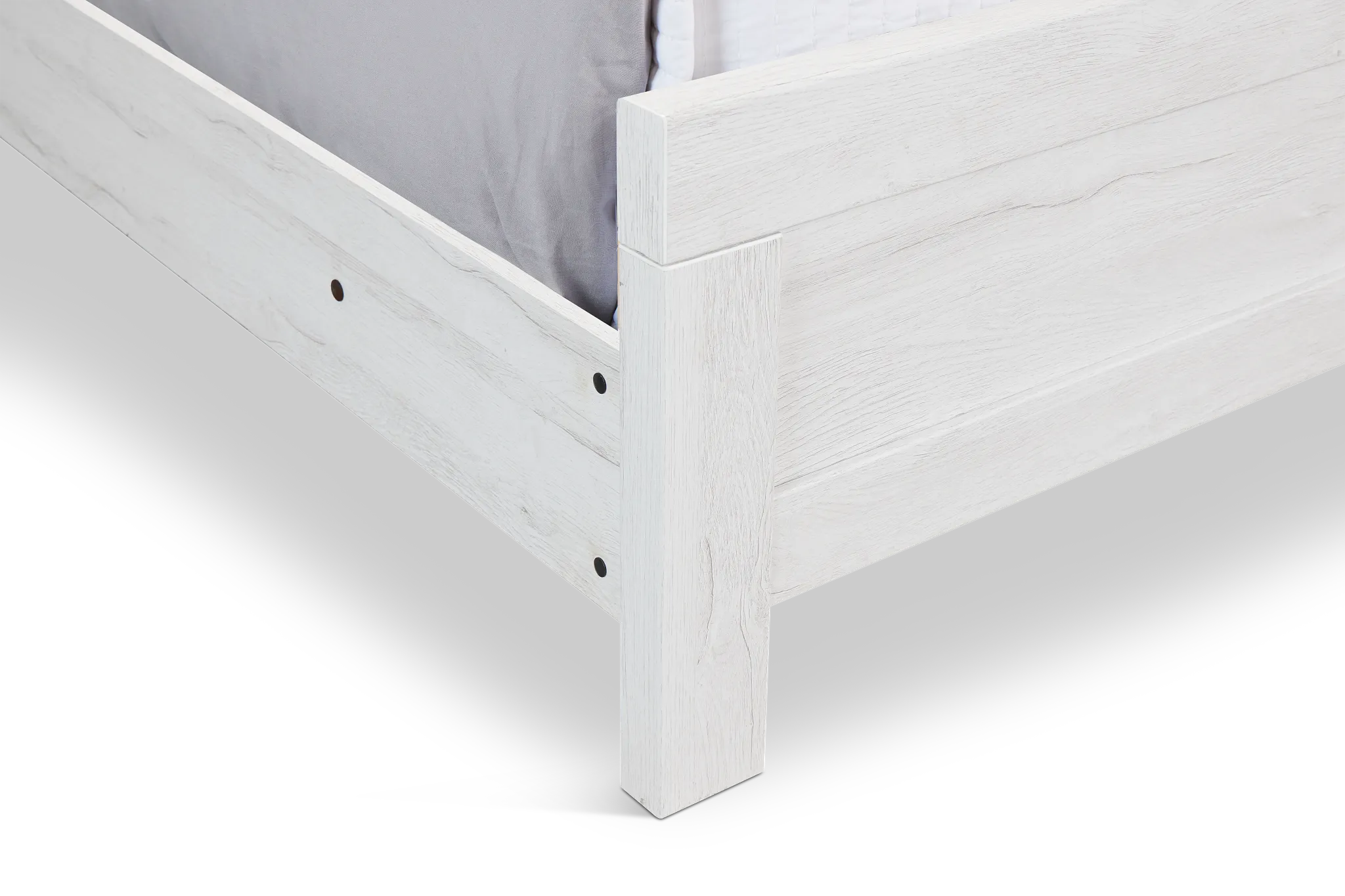 Everett White Panel Bed