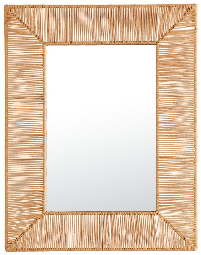 Katalina Brown Square Mirror