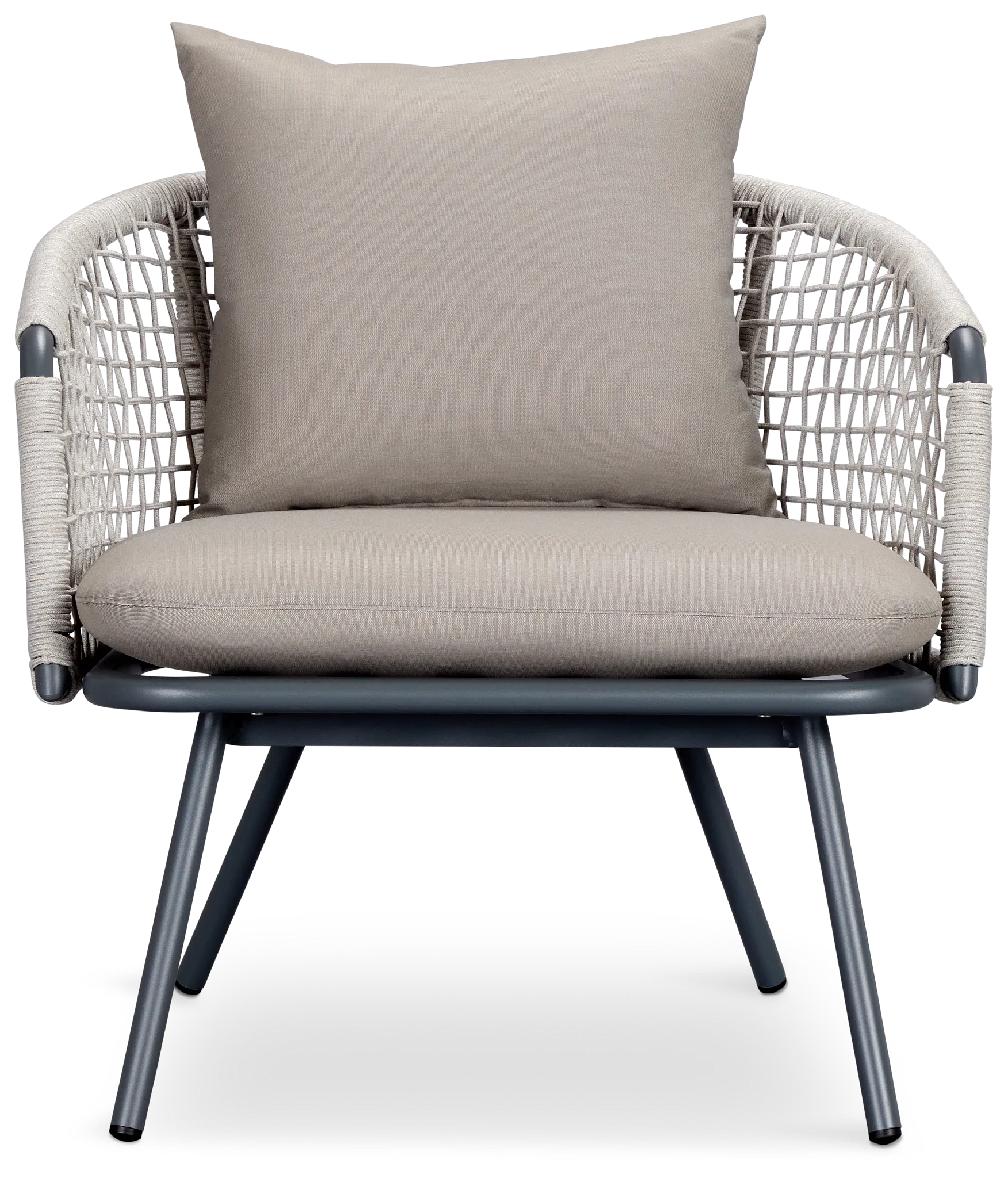 Antigua Gray Rope Arm Chair