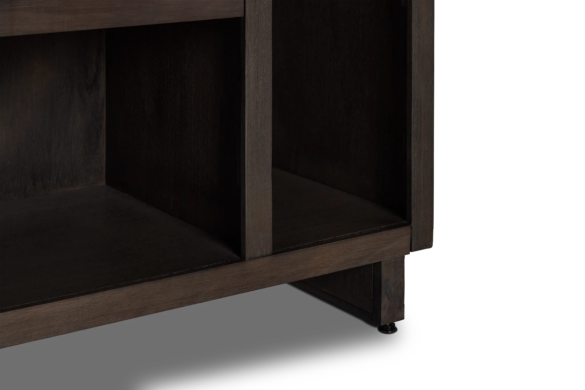 Richmond Gray 64" Open Pier Entertainment Wall With Fireplace