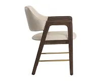 Shelli Light Beige Upholstered Arm Chair