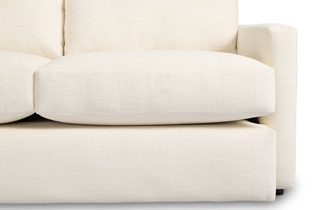 Noah Ivory Fabric Medium Two-arm Sectional