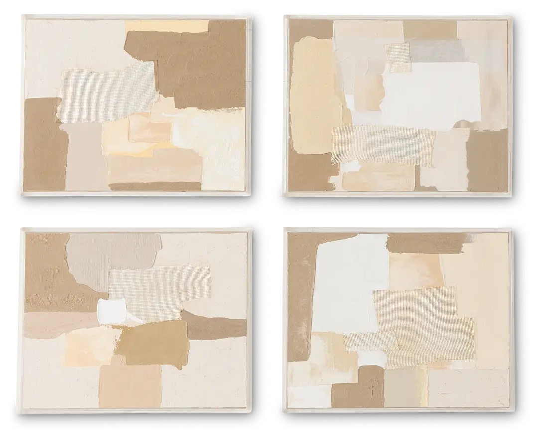 Joella Multicolored Set Of 4 Canvas Wall Art Joella Multicolored Set Of 4 Canvas Wall Art