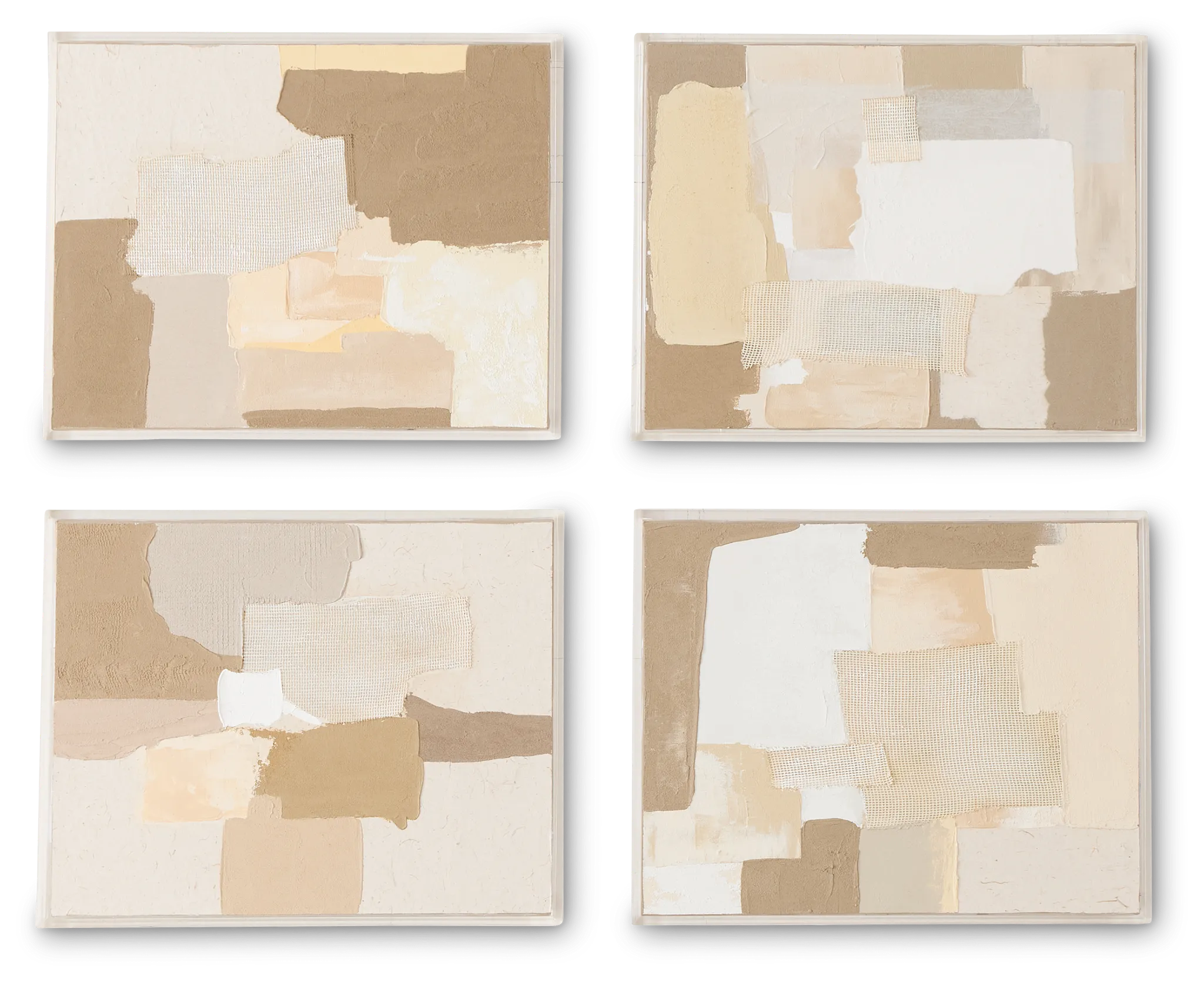 Joella Multicolored Set Of 4 Canvas Wall Art