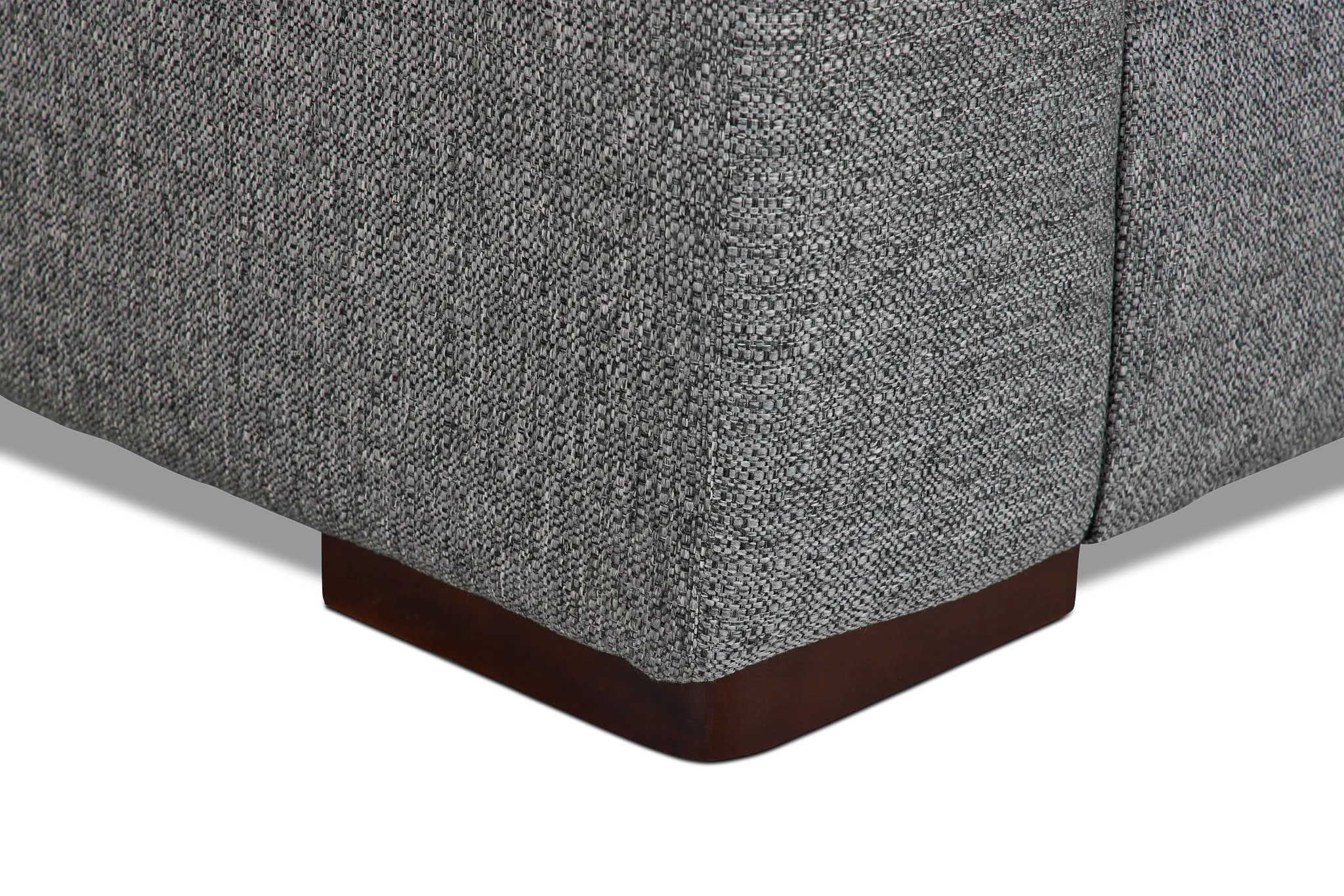 Veronica Dark Gray Down Right Bumper Sectional