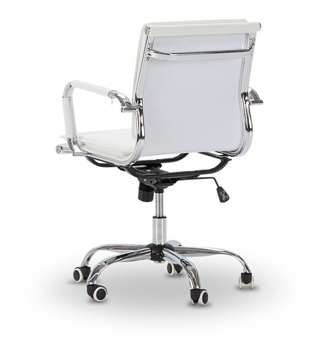Denver White Uph Desk Chair