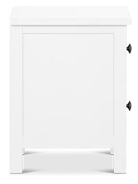 Charleston White 2-drawer Nightstand