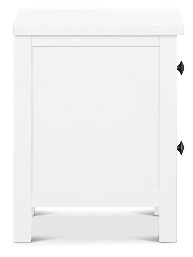 Charleston White 2-drawer Nightstand