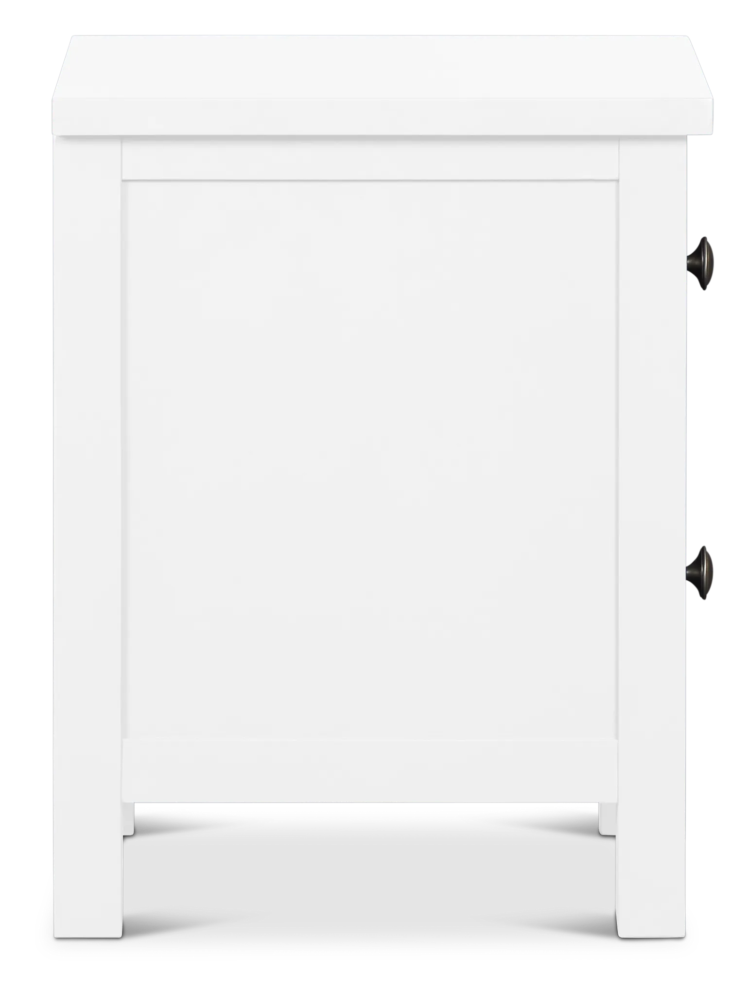 Charleston White 2-drawer Nightstand