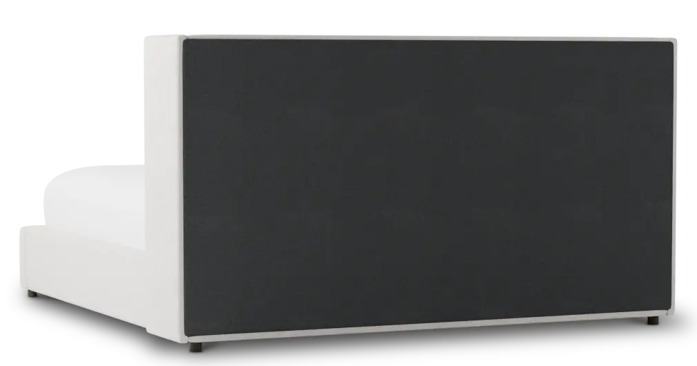 Captiva Linen Light Beige 48" Upholstered Shelter Bed Captiva Linen Light Beige 48" Upholstered Shelter Bed