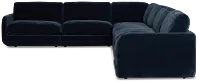 Jules Dark Blue Velvet 6-piece Modular Sectional