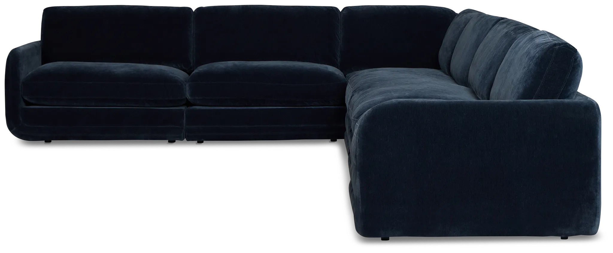 Jules Dark Blue Velvet 6-piece Modular Sectional