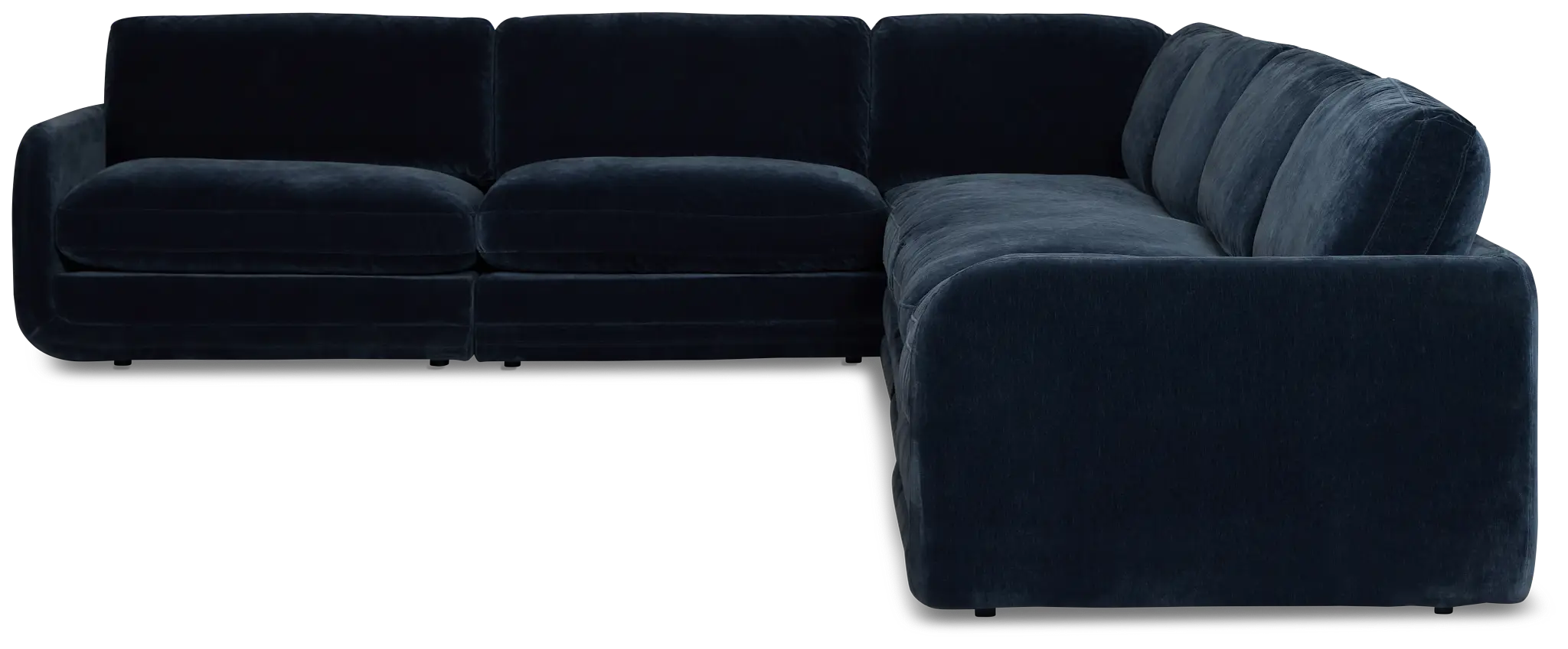 Jules Dark Blue Velvet 6-piece Modular Sectional Jules Dark Blue Velvet 6-piece Modular Sectional