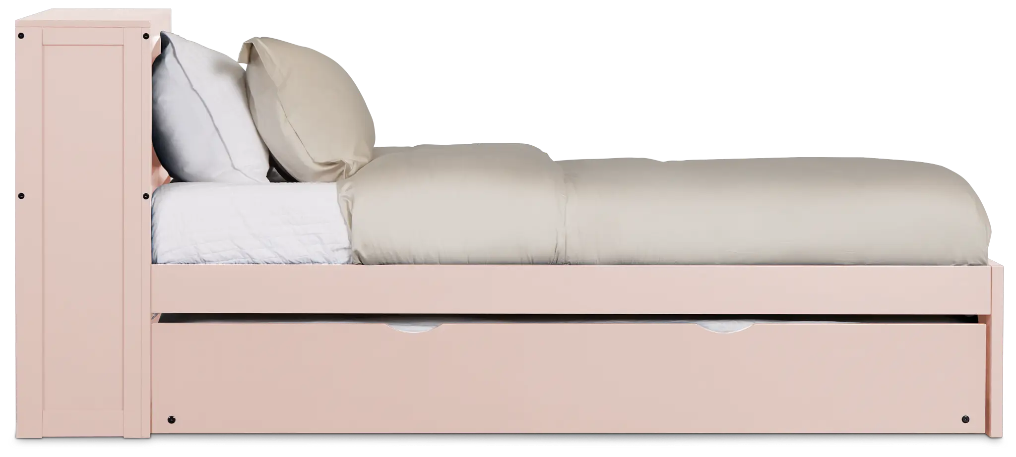 Charleston Pink Bookcase Trundle Bed Charleston Pink Bookcase Trundle Bed