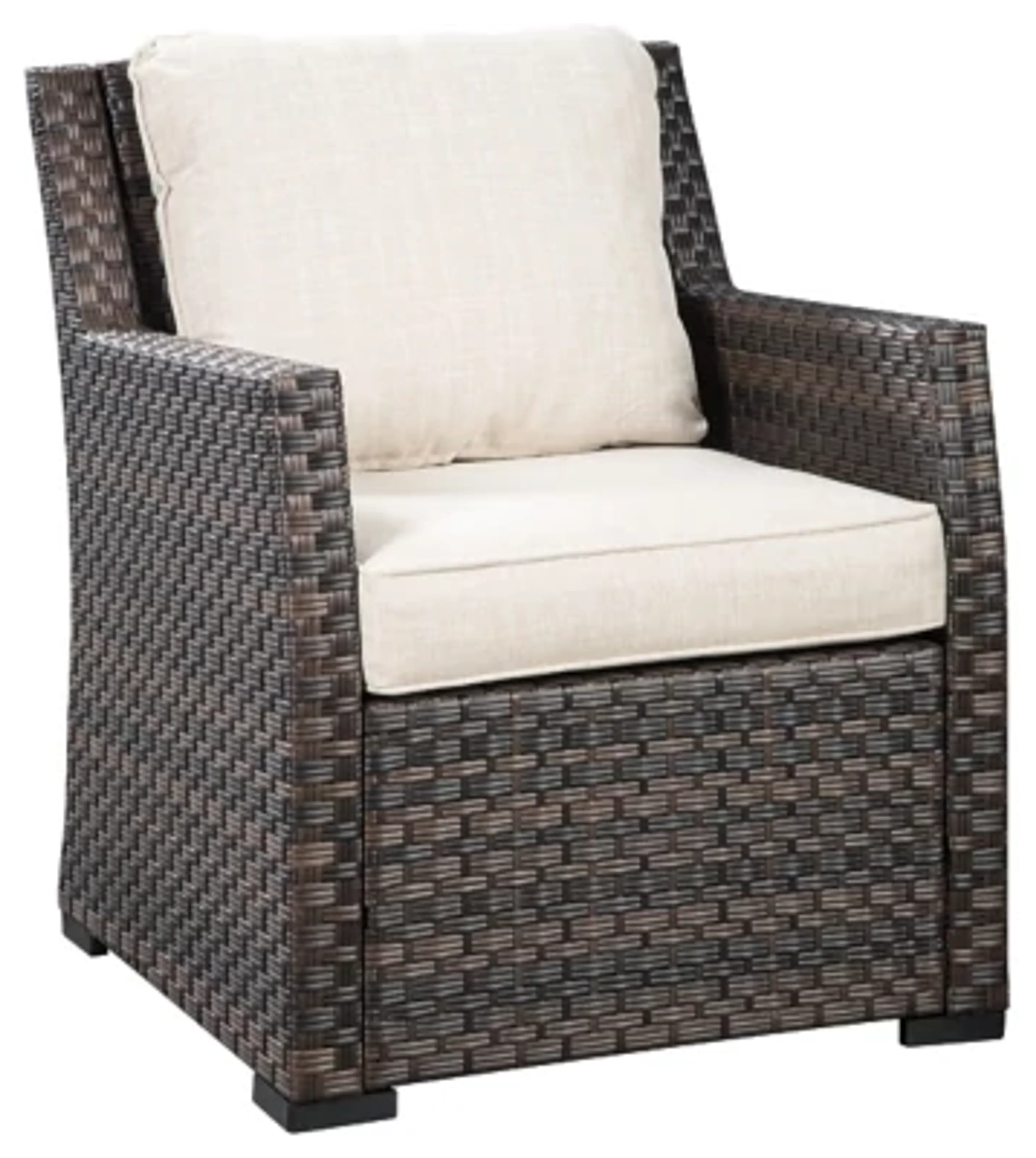 Easy Isle Dark Brown Cushioned Chair