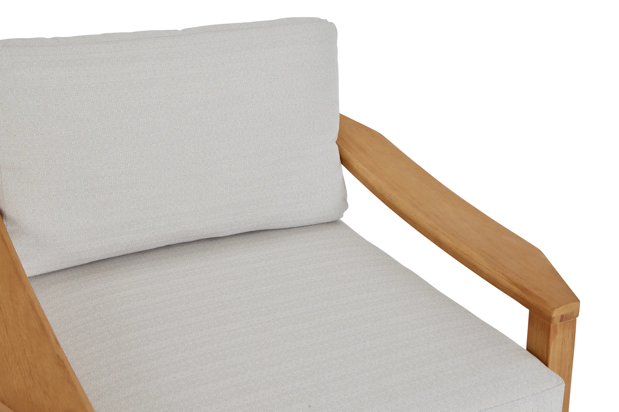 Tobago Light Tone Chair With Gray Cushion