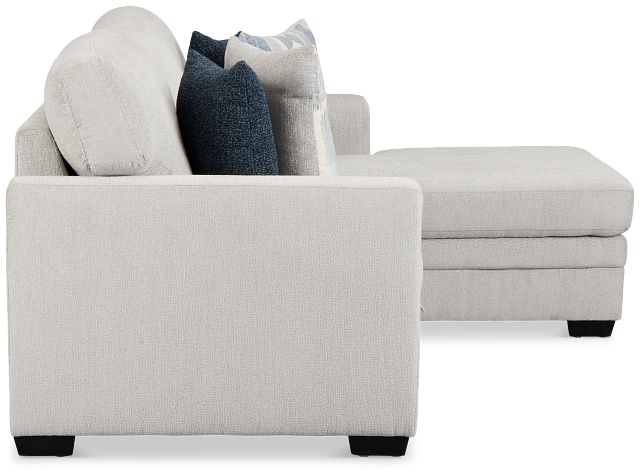 Everly Gray Fabric Right Chaise Storage Sectional