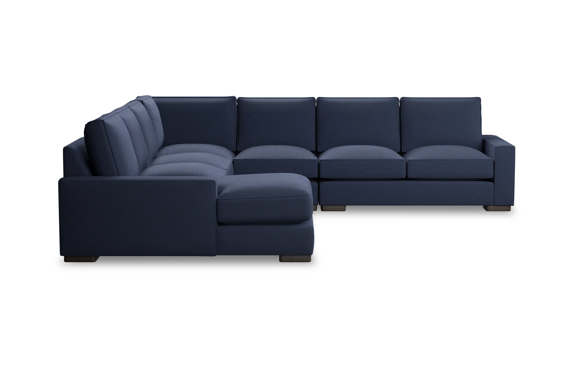 Edgewater Peyton Dark Blue Large Left Chaise Sectional