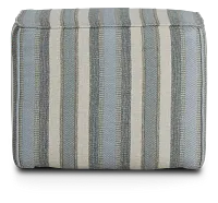 Abode Green Fabric Accent Pouf