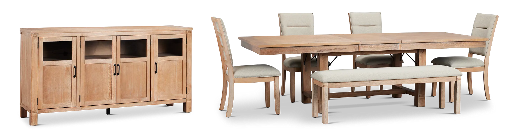 Park City Light Tone Rect Dining Room