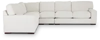 Veronica White Down Large Two-arm Sectional