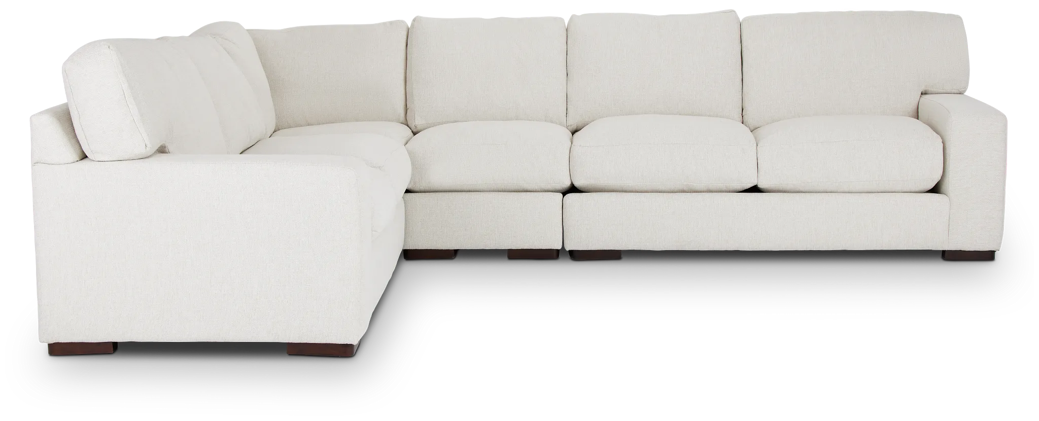 Veronica White Down Large Two-arm Sectional