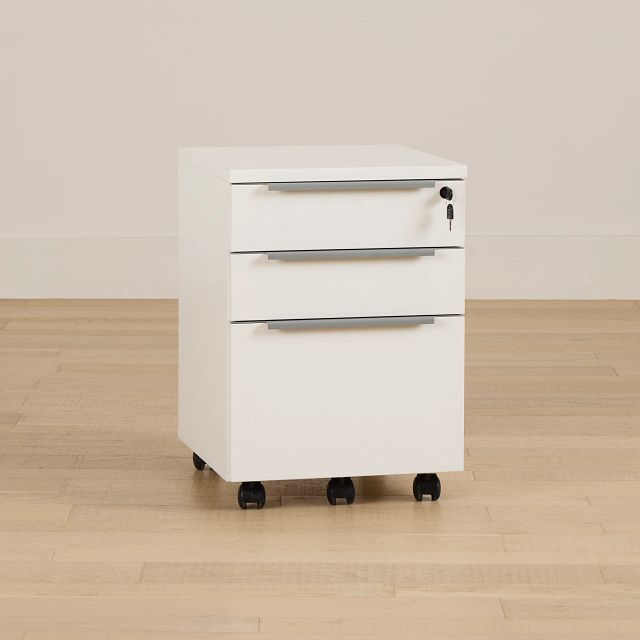 Clark White File Cabinet