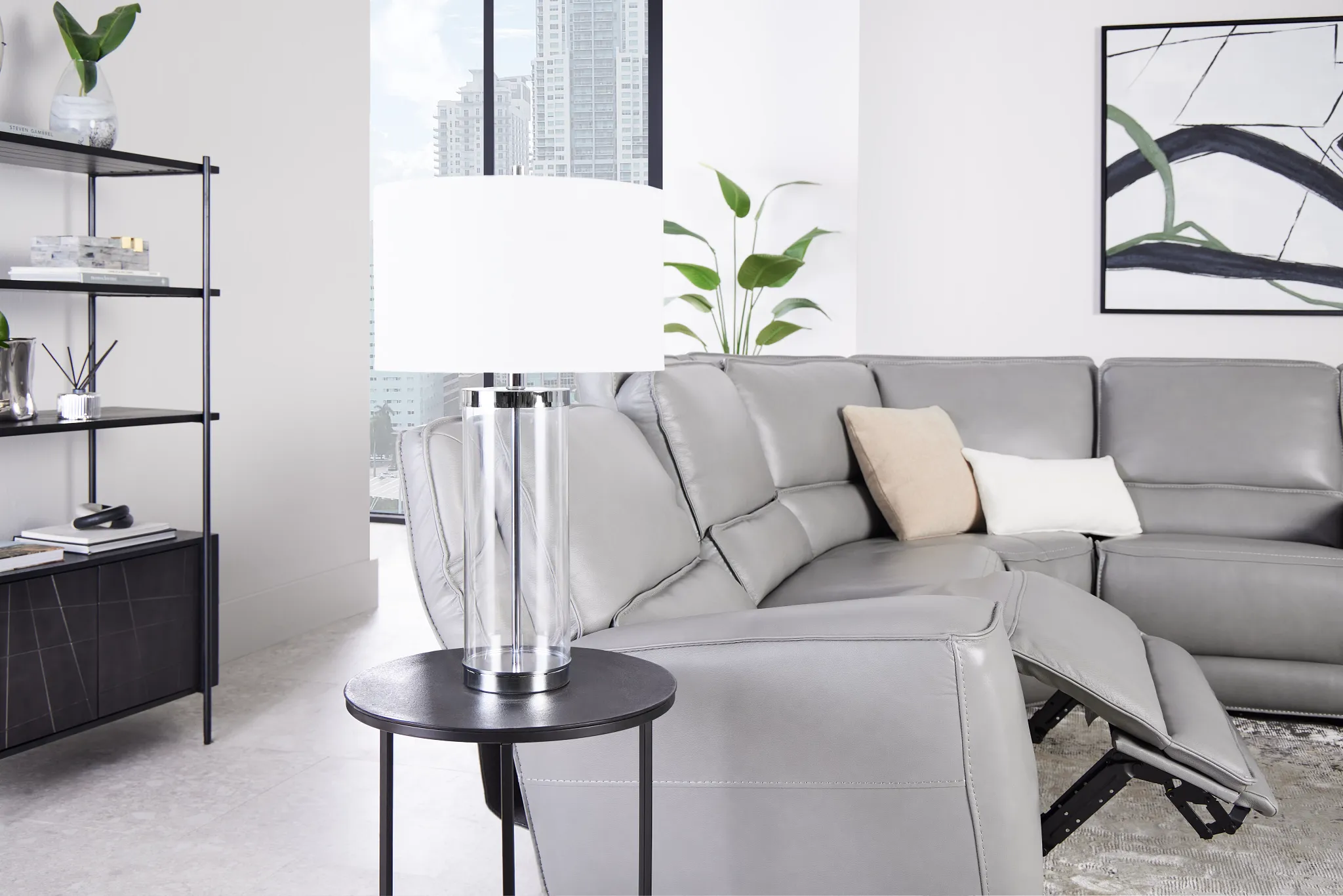 Lucia Chrome Large Table Lamp