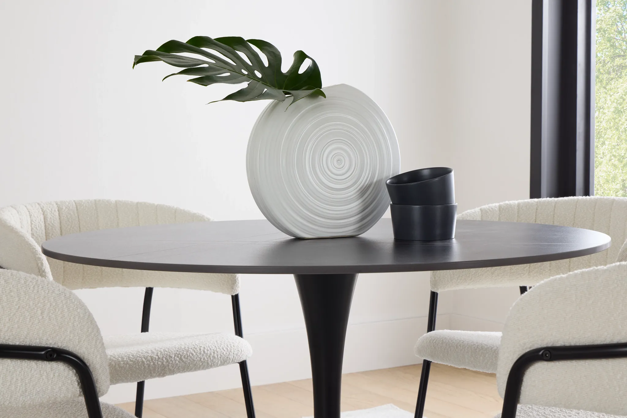 Erica White Large Vase