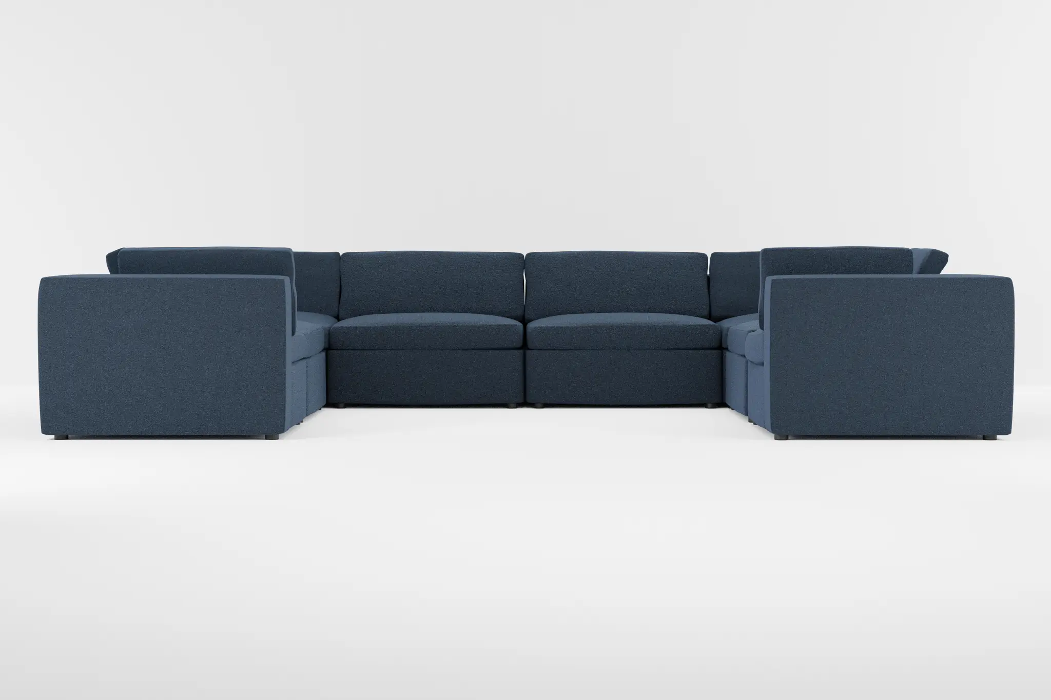 Destin Elite Dark Blue Fabric 8-piece Modular Sectional Destin Elite Dark Blue Fabric 8-piece Modular Sectional