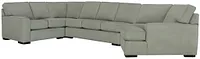 Austin Green Cool Mfoam Right Cuddler Memory Foam Sleeper Sectional