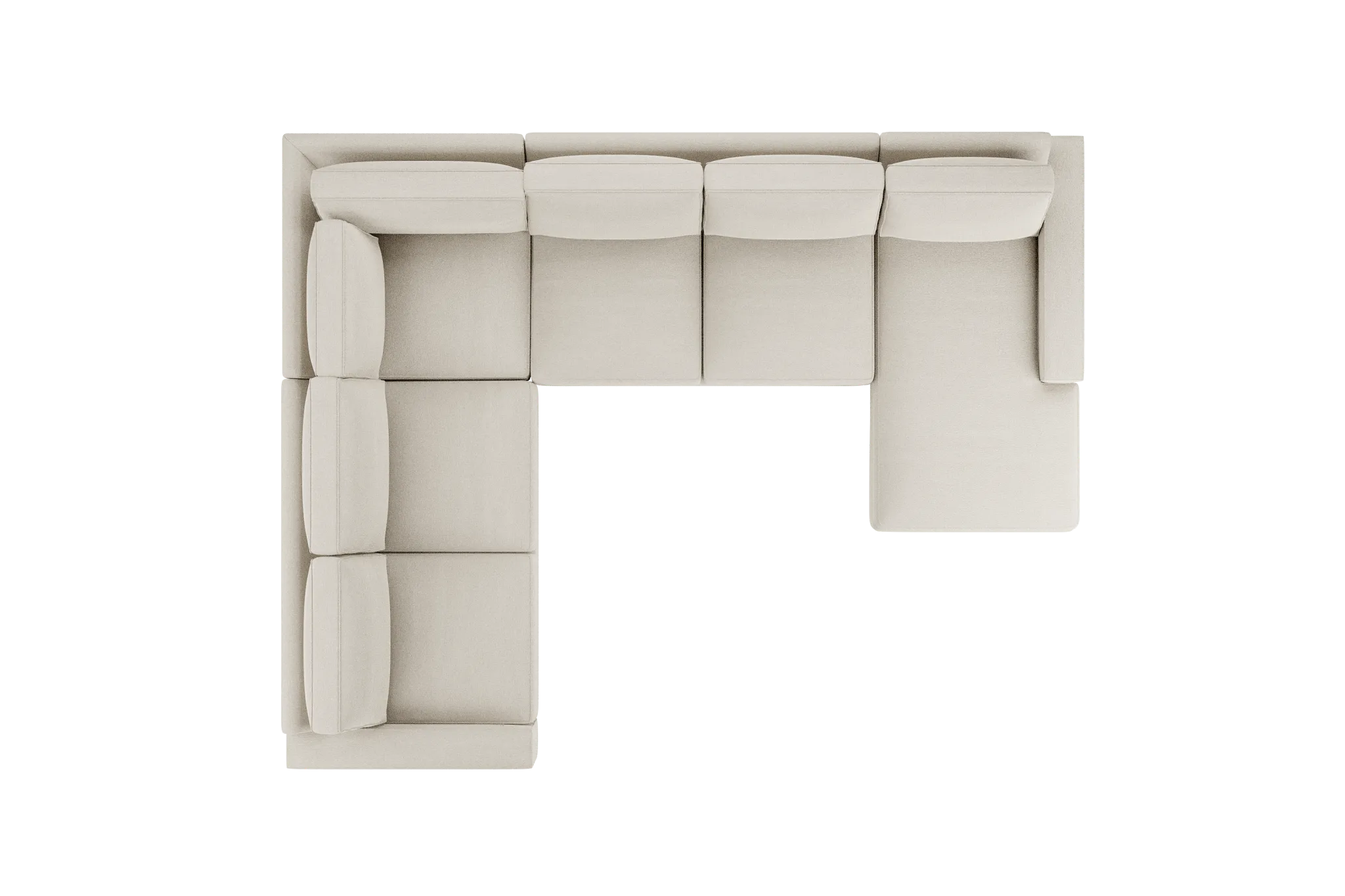 Edgewater Elite Ivory Medium Right Chaise Sectional