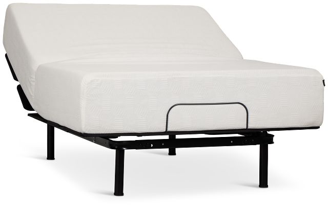 Rest & Renew By Zinus Gel Memory Foam Mattress 14" Plush Slat Adjustable Mattress Set