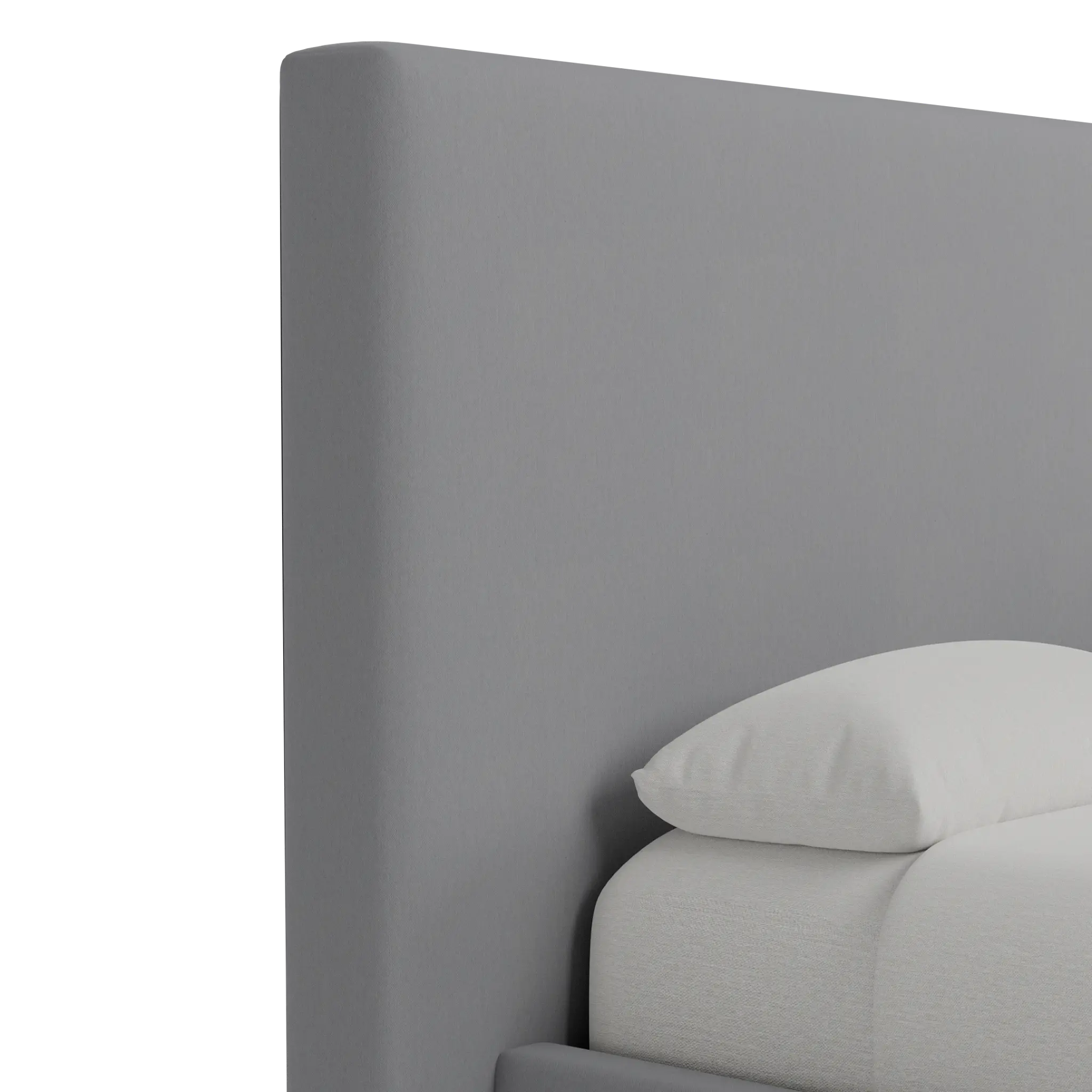 Grayton Delray Light Gray 54" Upholstered Platform Bed Grayton Delray Light Gray 54" Upholstered Platform Bed