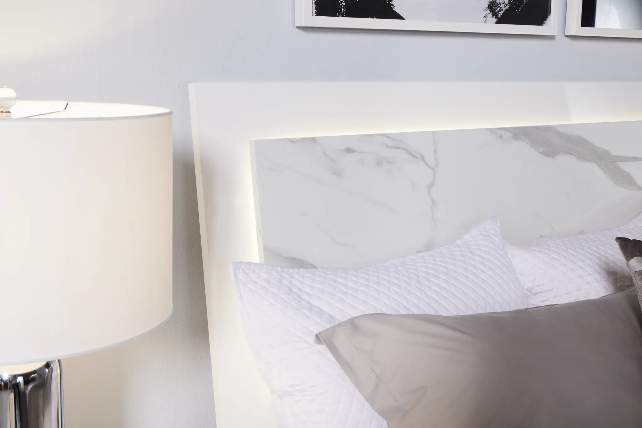 Modena White Platform Bed Modena White Platform Bed