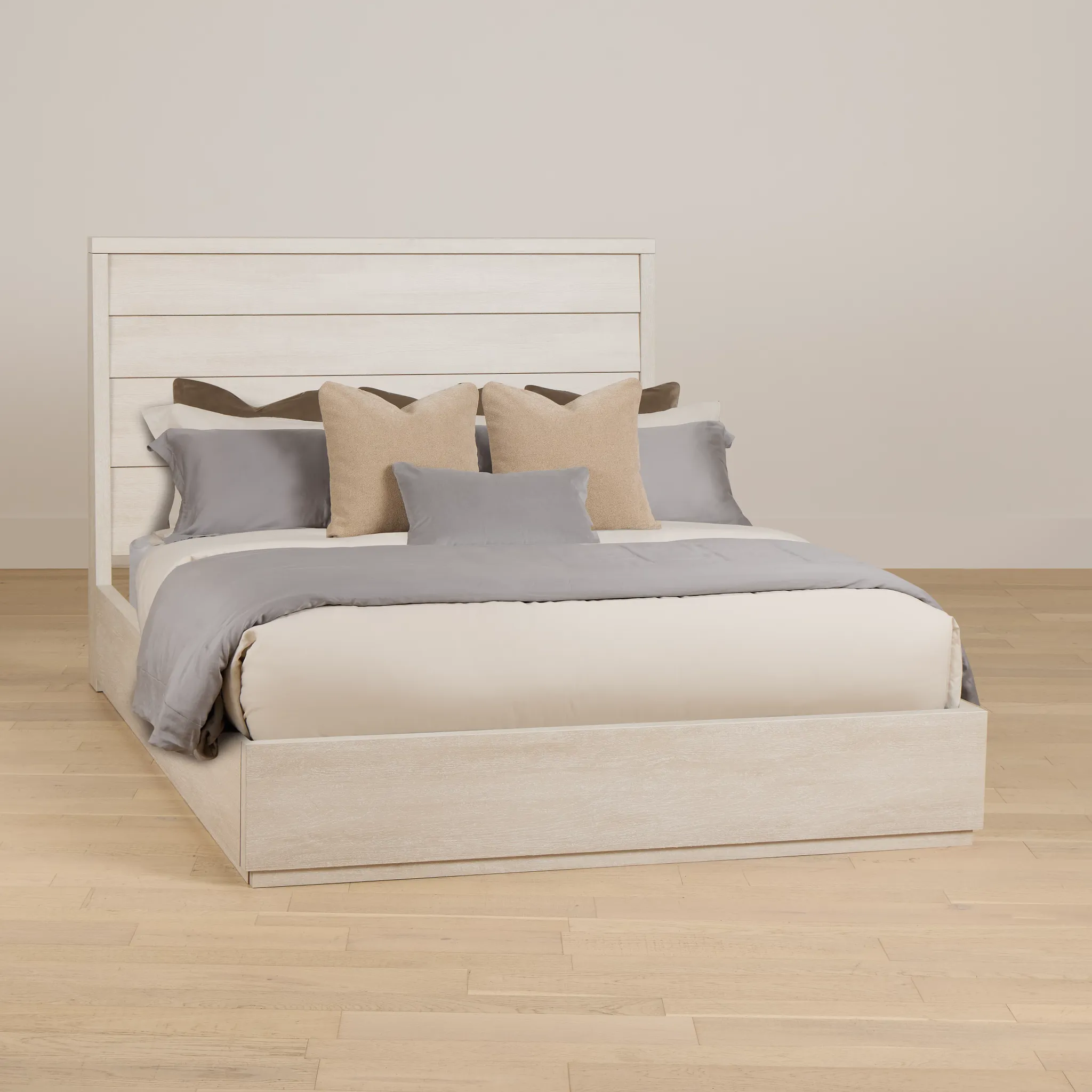 Capraia Light Tone Panel Bed