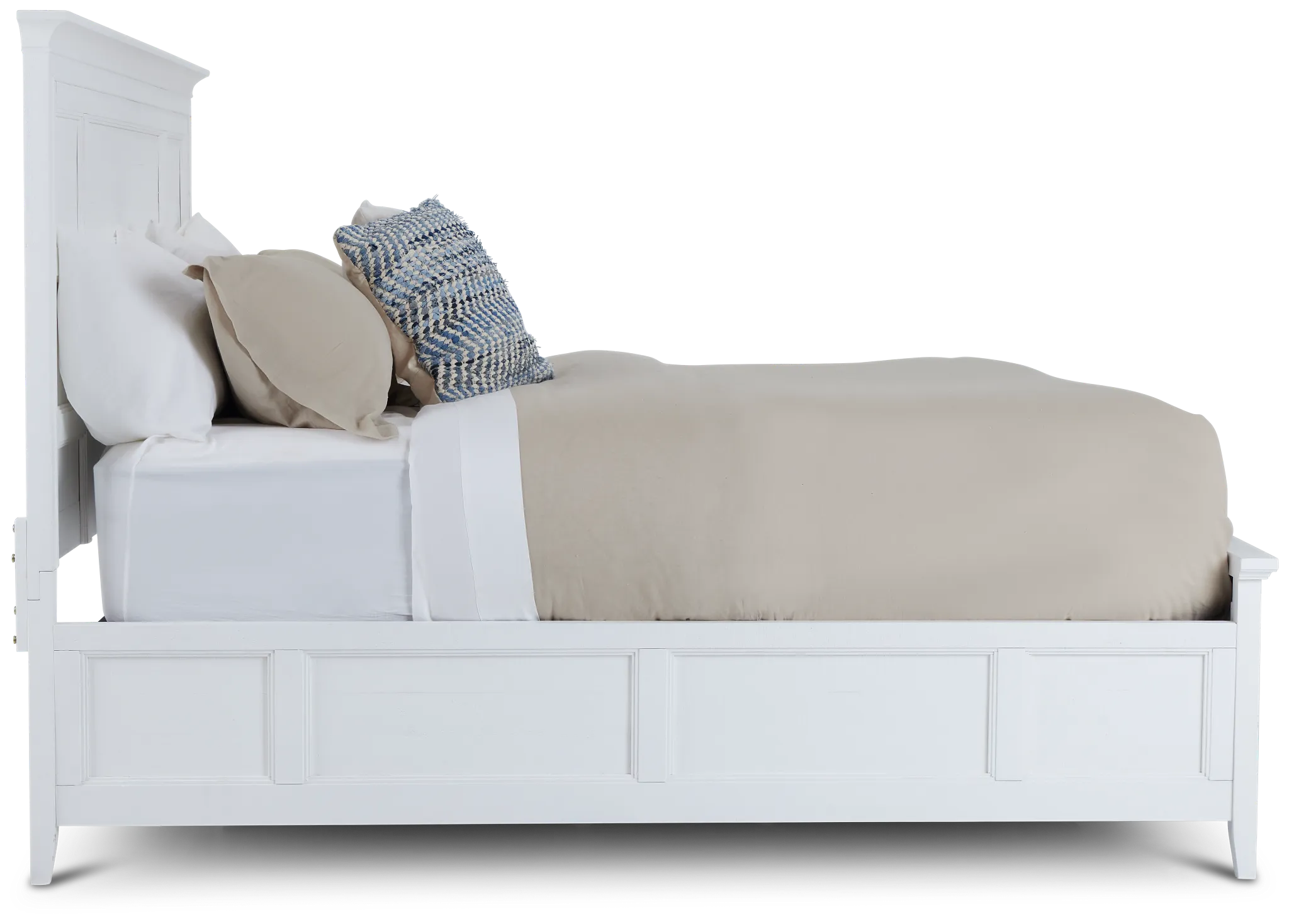Heron Cove White Panel Bed