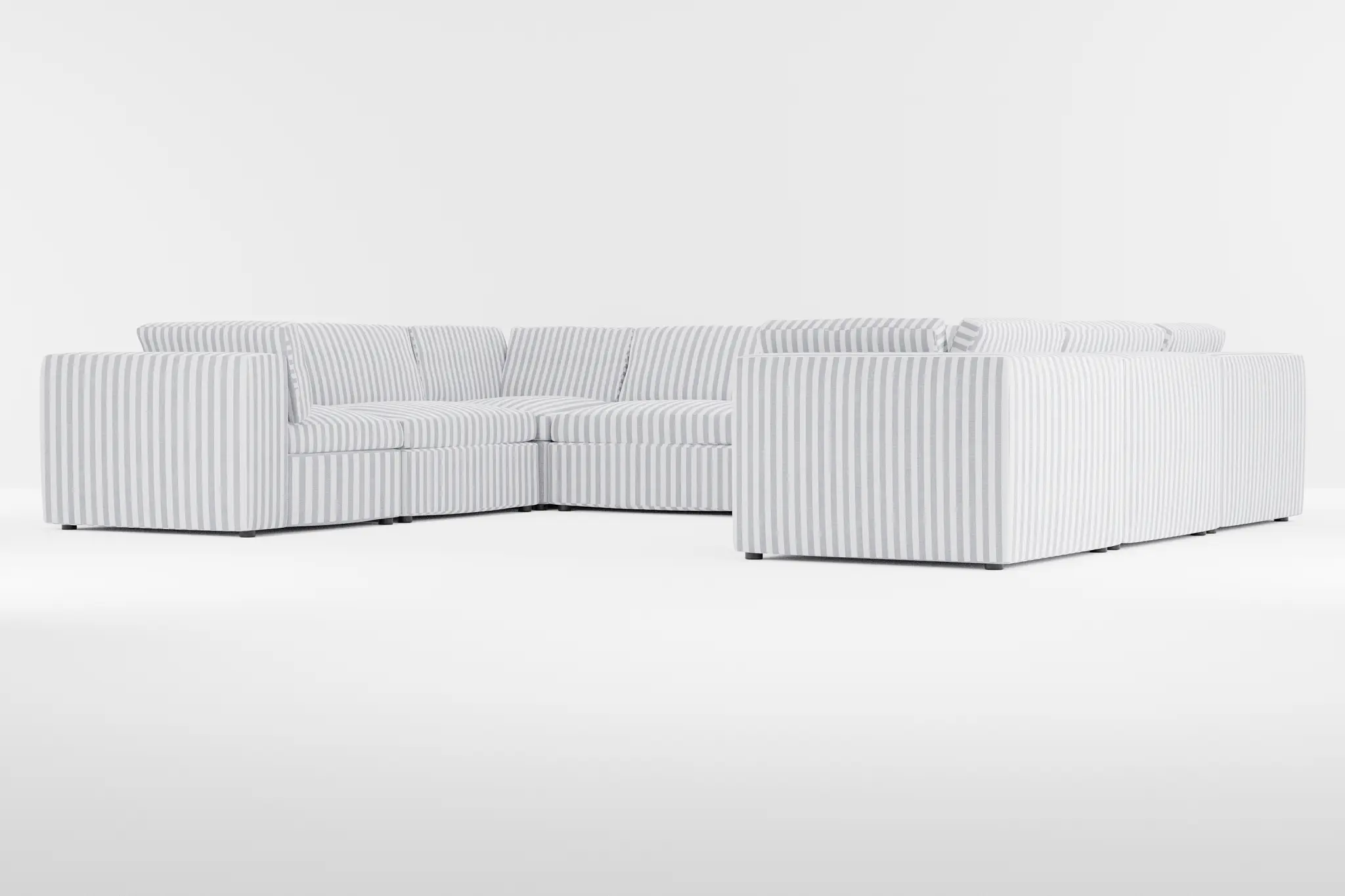 Destin Sea Lane Dark Blue Fabric 8-piece Modular Sectional Destin Sea Lane Dark Blue Fabric 8-piece Modular Sectional