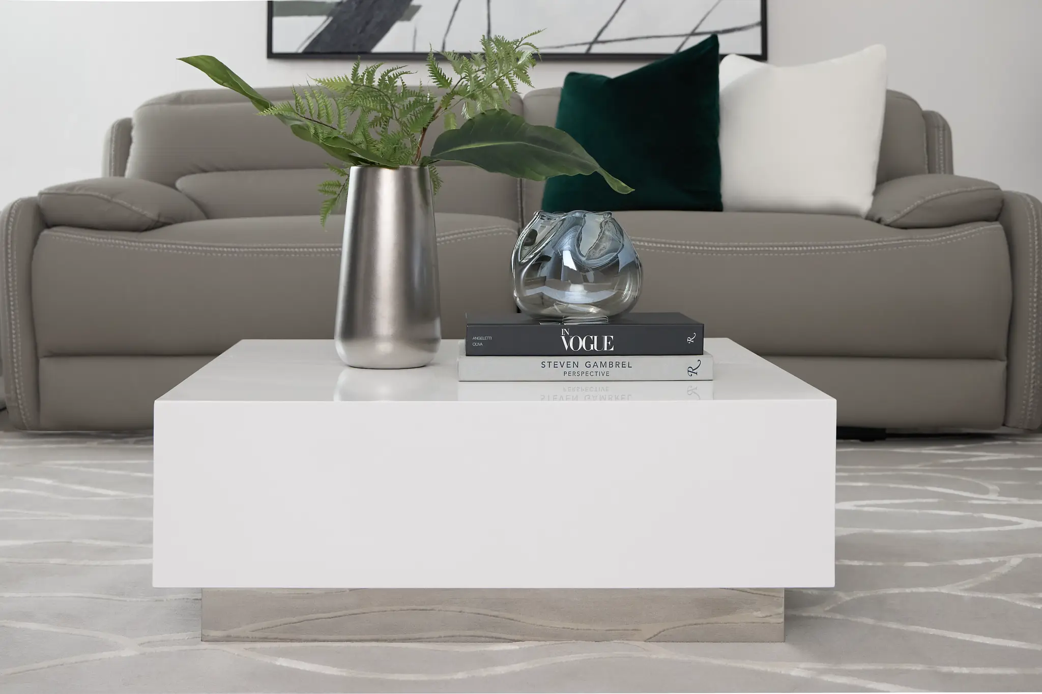 Camila White Square Coffee Table Camila White Square Coffee Table