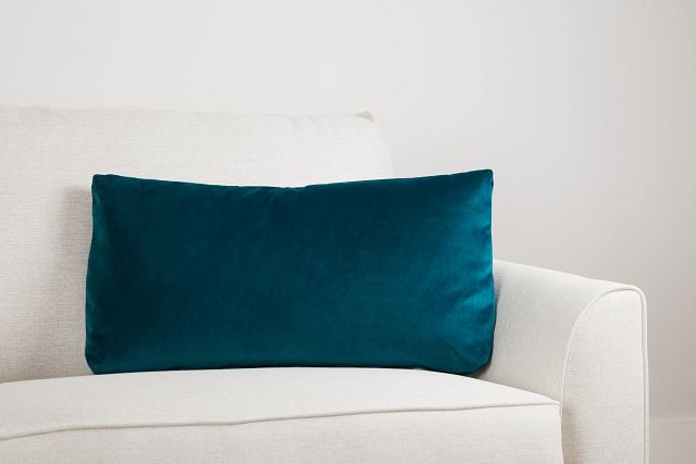 Reign Teal Lumbar Accent Pillow