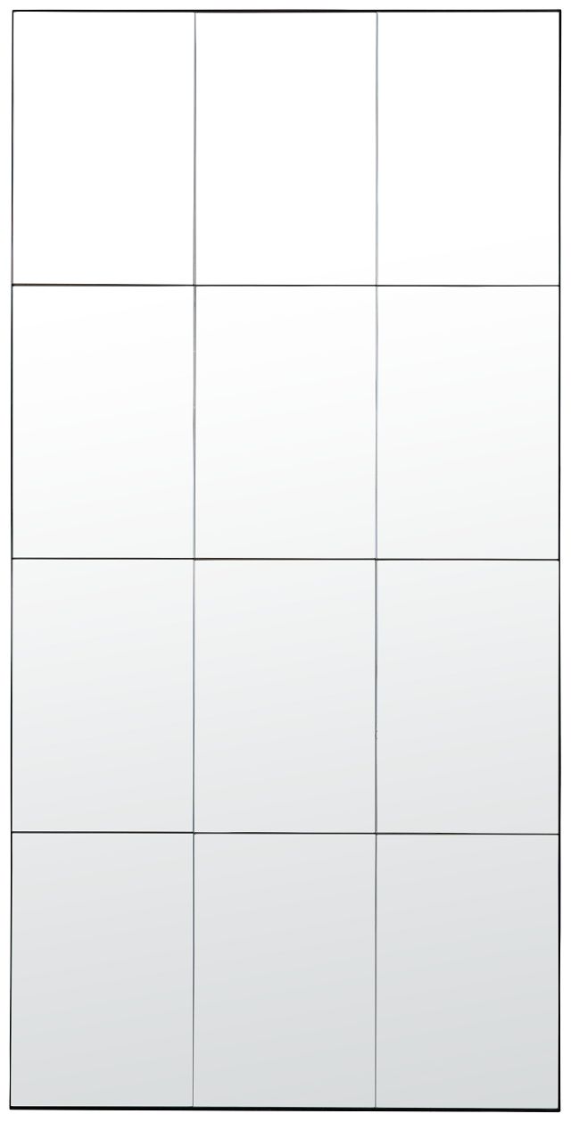 Kemi Black Metal Floor Mirror