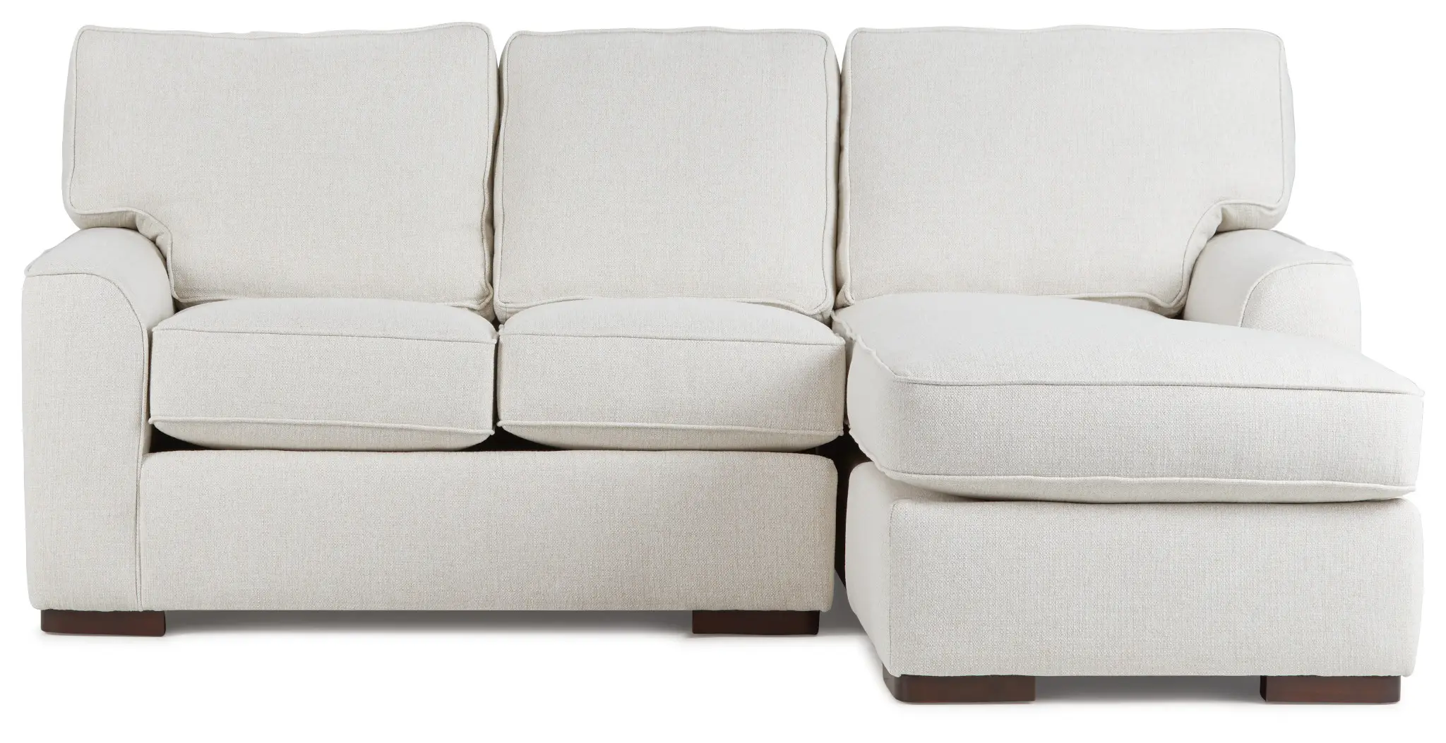 Austin White Fabric Right Chaise Sectional Austin White Fabric Right Chaise Sectional