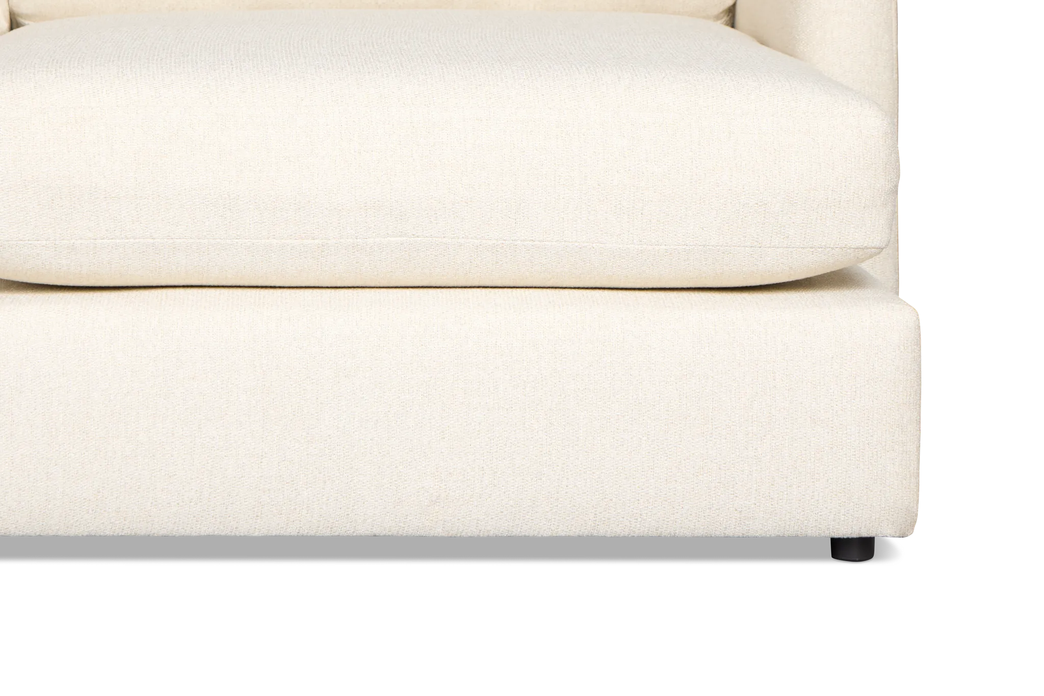 Maxwell Light Beige Fabric Large Right Chaise Sectional