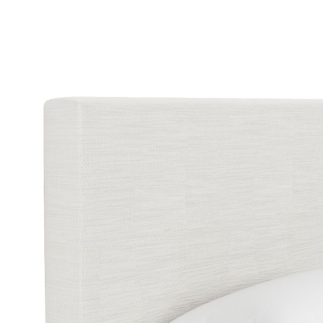 Grayton Maguire Ivory 54" Upholstered Platform Bed