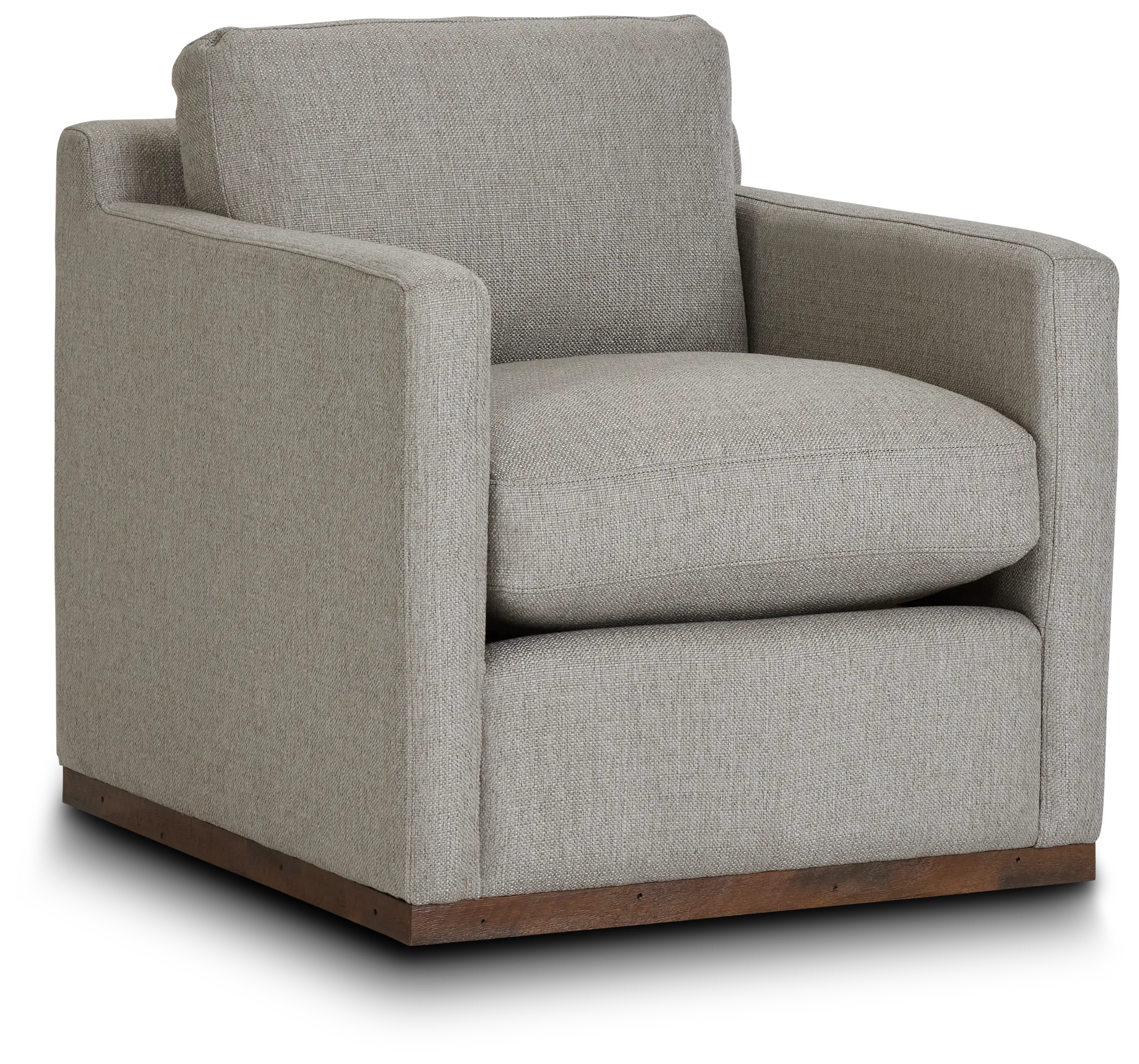 Mckenzie Light Gray Fabric Swivel Accent Chair